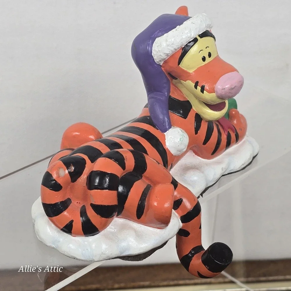 Winnie The Pooh Tigger Christmas Stocking Hanger Holder‎ Vintage Disney Decor 5